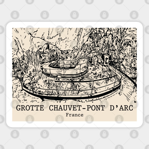 Grotte Chauvet-Pont d’Arc - France Magnet by Lakeric